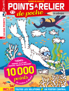Points à relier de Poche 12 - A colorier - Thèmes mariage - à la plage - primates - objets du quotidien