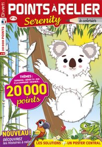 Découvrez les histoires à relier, le poster central et les nouveaux thèmes  de Points à relier Serenity n°16 - Achat magazine sur Divertistore.com