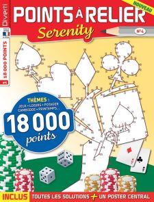 Points à relier Serenity n°4 - Thèmes jeux, loisirs, potager, Cambodge, printemps Diverti editions