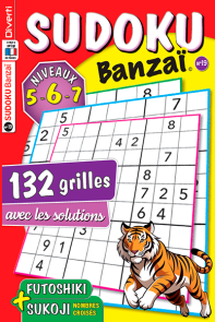 Sudoku Banzaï numéro 19 - Avec 132 grilles niveaux 5, 6 et 7 - Couverture