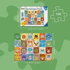 Puzzle Pokémon 100 pièces XXL Ravensburger : un puzzle coloré et facile avec vos Pokémon préférés. Achat produit sur Divertistore.com