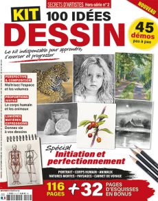 Apprenez à dessiner portraits, paysages, animaux, fleurs, natures mortes et carnets de voyage avec 100 idées, conseils et esquisses pour progresser. Achat magazine sur Divertistore