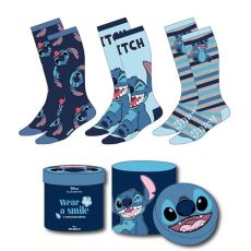 Pack de 3 paires de chaussettes Stitch, motifs Disney, taille 36-43.