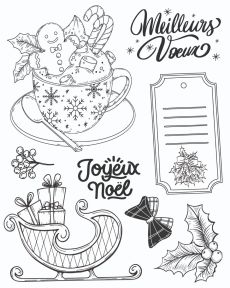 Tampons de Noël 2026 - complément de Passion Cartes créatives 84