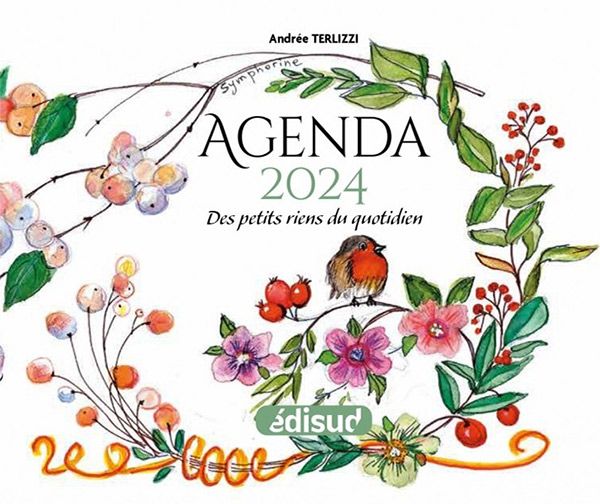 Calendrier mensuel 2024 style flore et faune