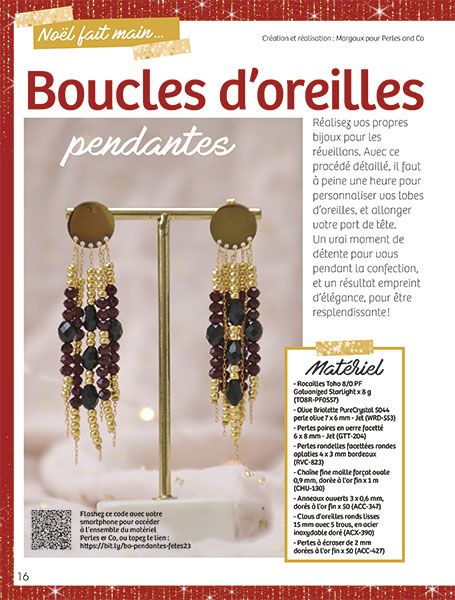 Boucles d'Oreilles Pendantes Perles Poires 6-7 mm - Plusieurs