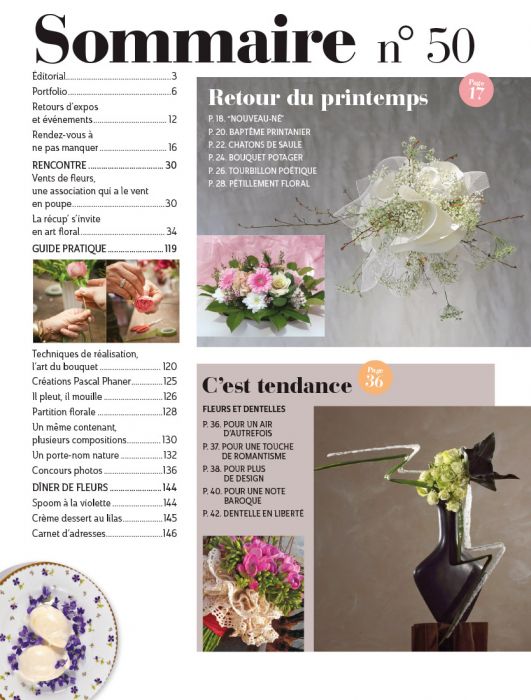 Atelier Floral 50 Numero Special 50 Creations De Printemps