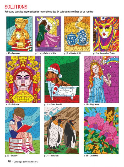 Pays été Coloriage Mystère: livre de coloriage pour adultes par numéro, dessins à colorier