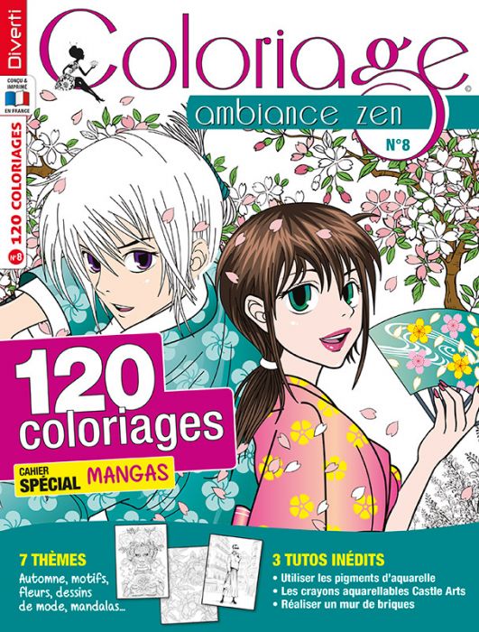 Coloriage Ambiance Zen 08 - Cahier spécial Mangas