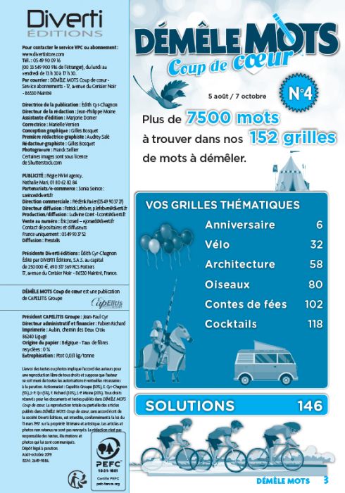 Demele Mots Coup De Cœur 4 Themes Anniversaire Velo Architecture Oiseaux Contes De Fees Cocktails