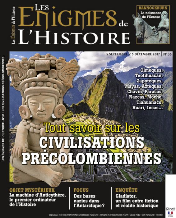 Les Enigmes De Lhistoire Numéro 36 Tout Savoir Sur Les Civilisations Précolombiennes - 