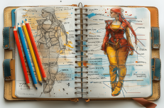 Beaux-Arts : Secrets des Carnets de Croquis : Techniques de Grands Maîtres